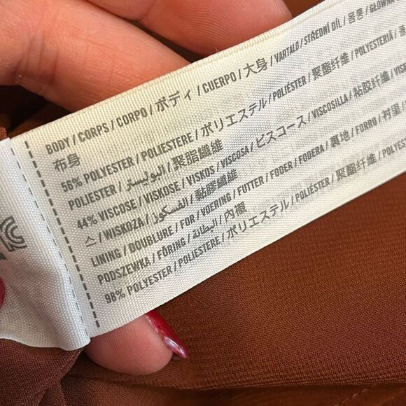 Abercrombie & Fitch Rust Midi Skirt - Picture 6 of 6